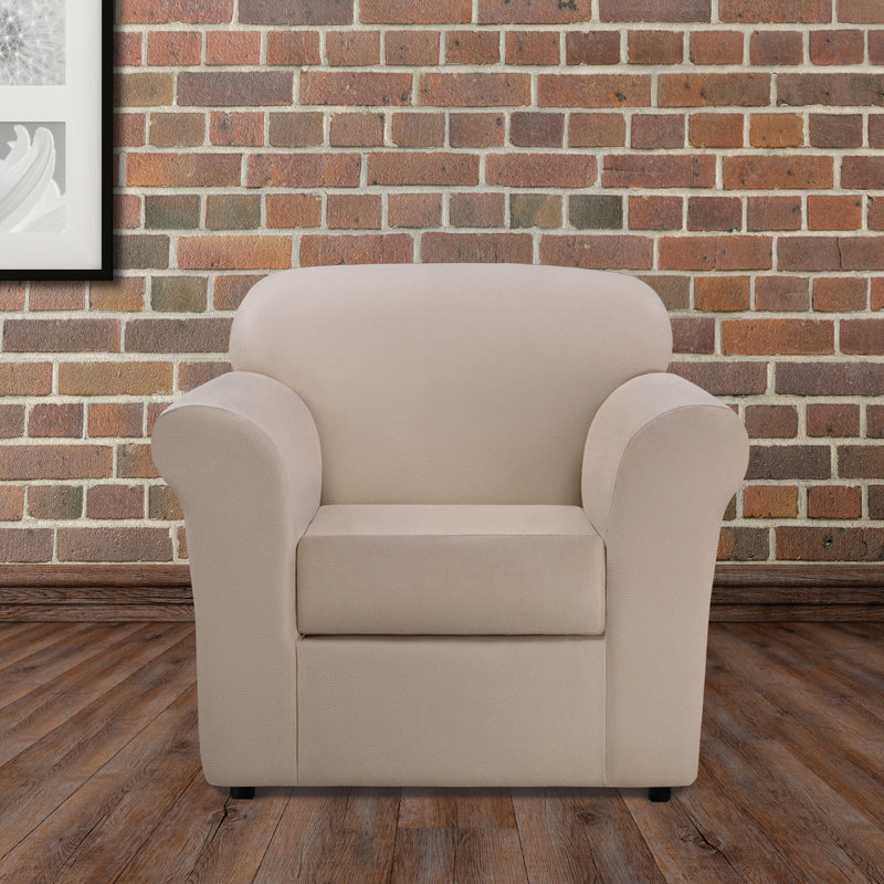 Sure Fit Ultimate Heavyweight Stretch Leather 2 Piece Box Cushion